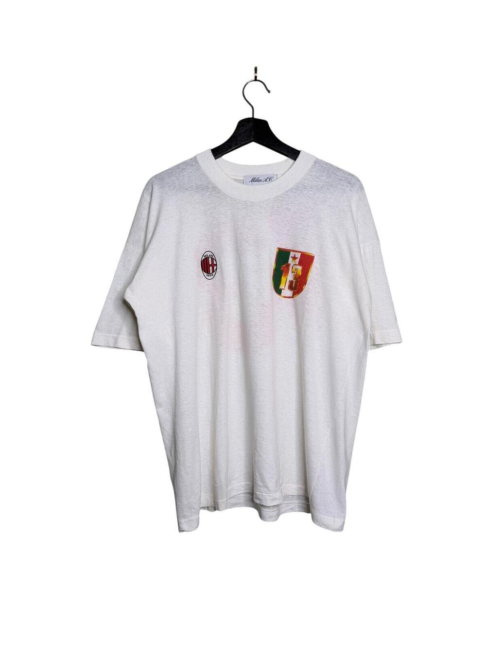 Vintage AC Milan #13 Tee Single Stitch Made in Italy Soccer